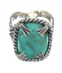 Sterling Silver Southwestern Turquoise Ring Size 7-3/4 RX62077